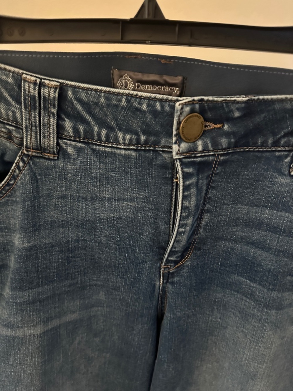 Democracy Distressed Indigo Denim Jeans